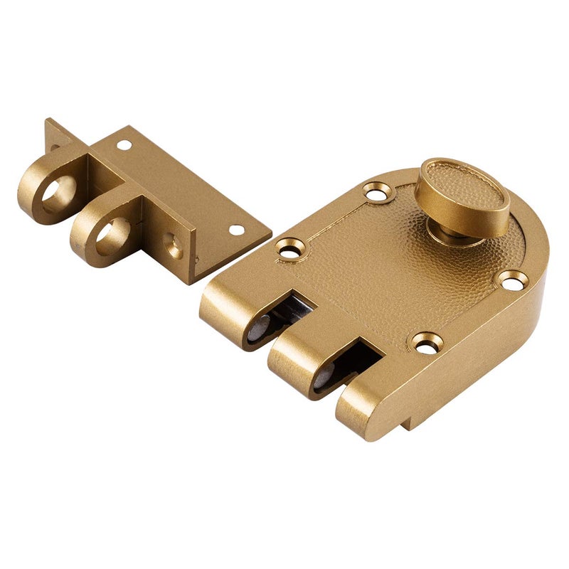 SUMBIN Guard Security Heavy Jimmy Proof Deadbolt,Door Lock Single Cylinder for Entry Door Gold Finish - Image 3